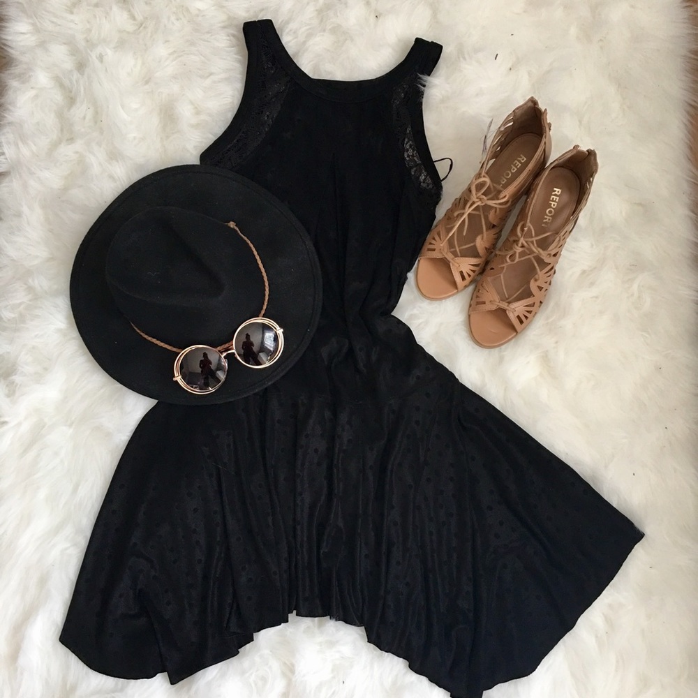 Free People Black Swing Dress