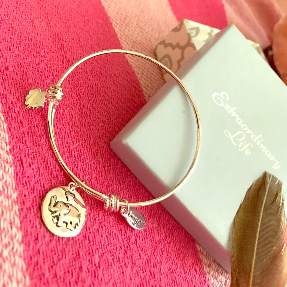 LUCKY Elephant Charm Bracelet