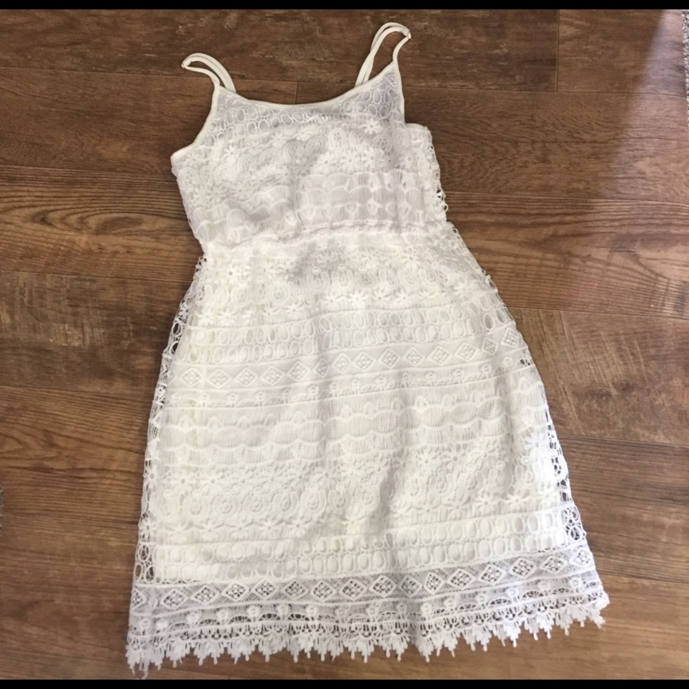 Diva Ivory Lace Dress w Adjustable Straps Dress 👗