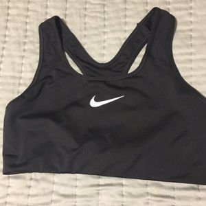 Black Nike sports bra