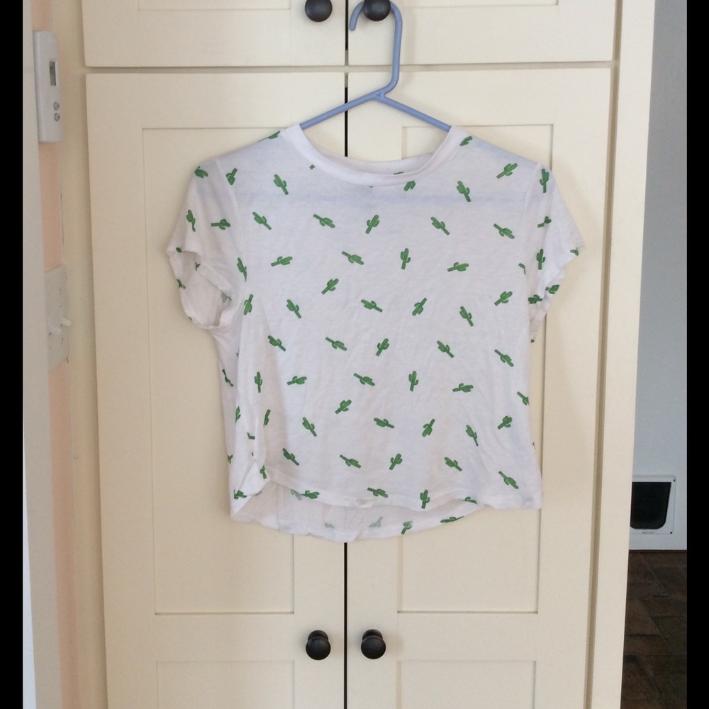 Cactus crop top NWOT