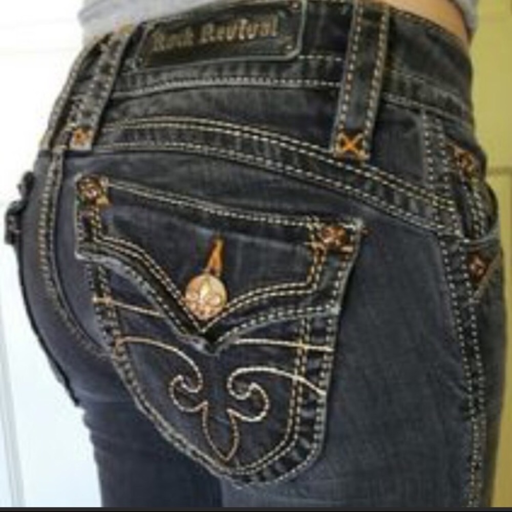 Rock Revival jeans "Gwen" bootcut faded black 27r