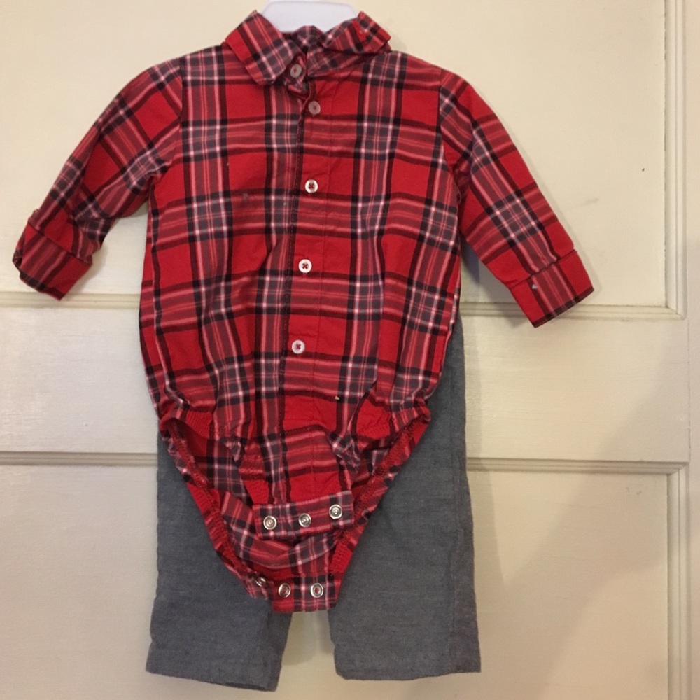 Carter's collar button down outfit