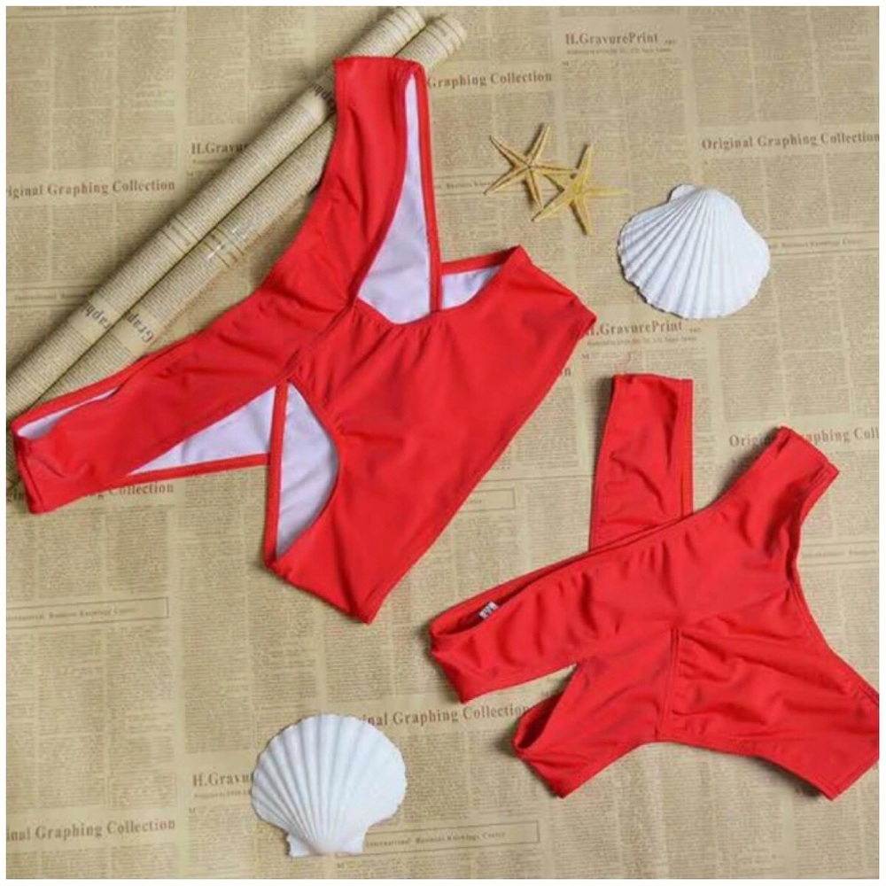 🌼 Bandage Off Shoulder High Waist Bikini - Picture 8 of 8