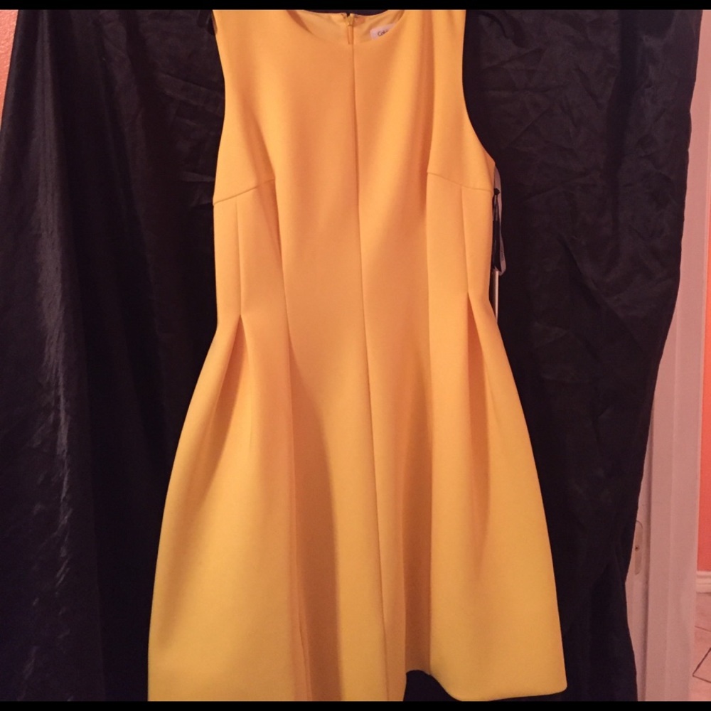 Yellow  Calvin Klein Dress
