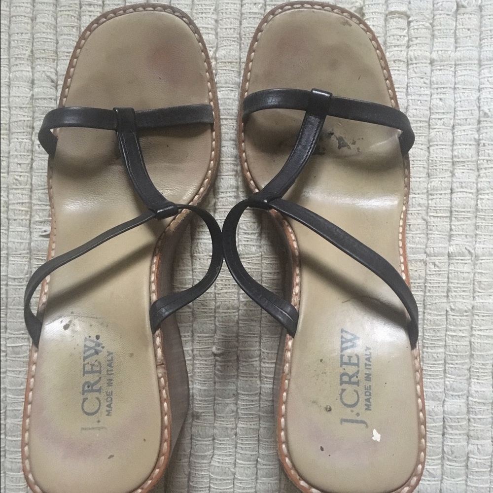 J. Crew black wedges