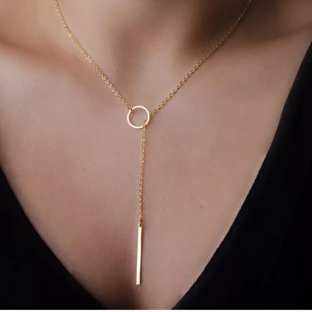 Fashion Circle Lariat Necklace🎀