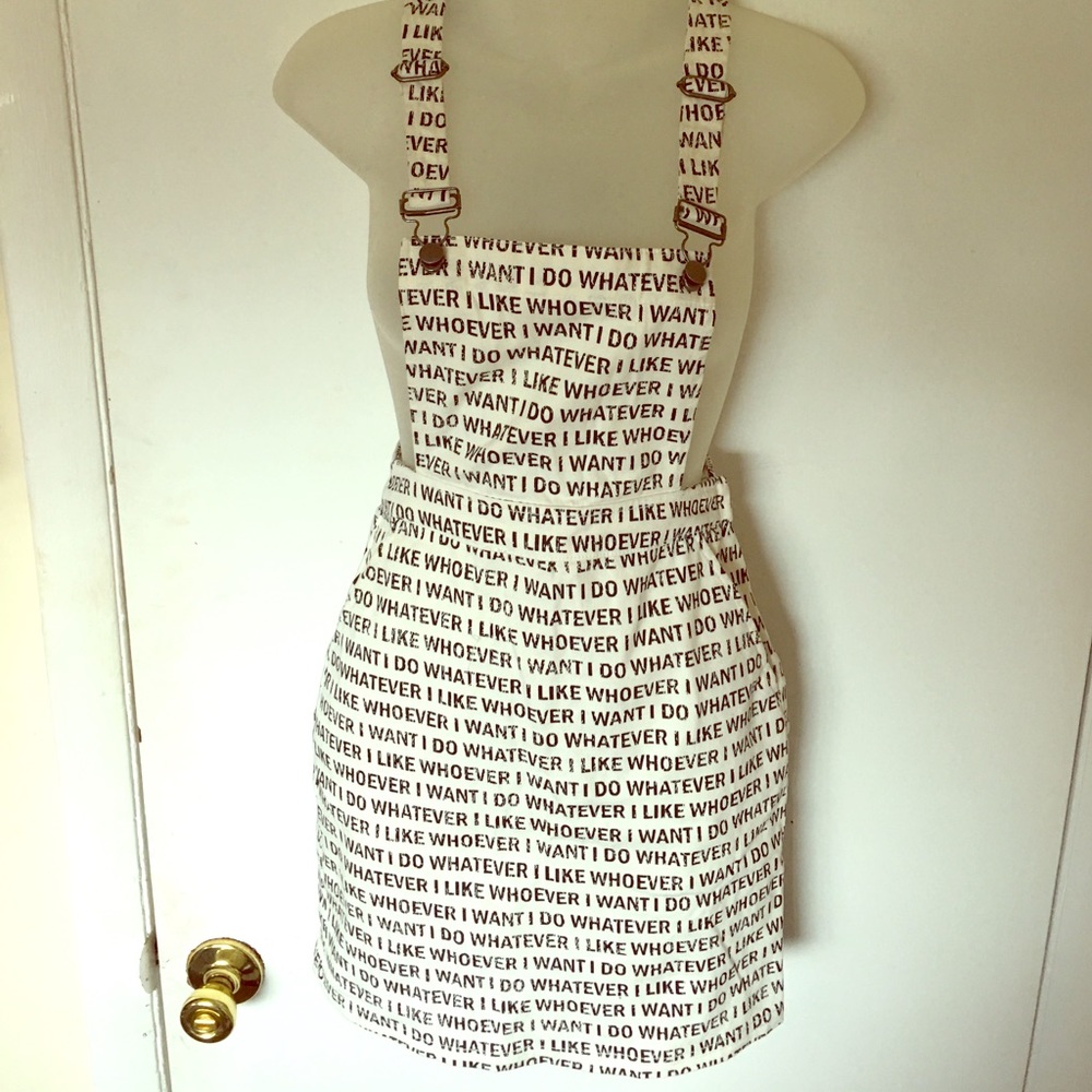 Graphic jumper dress