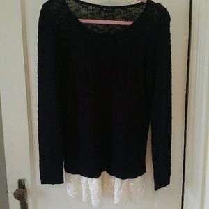 AP Studio Sweater w/ Lace