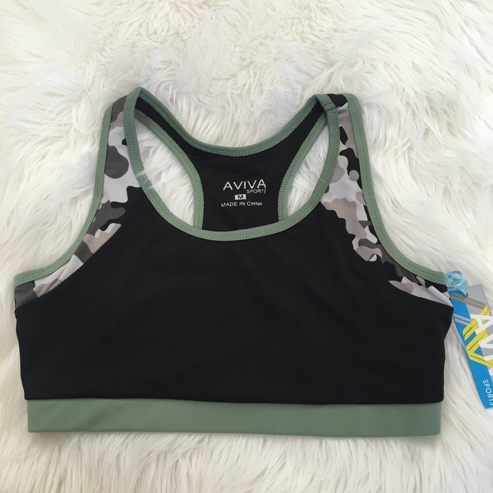 Aviva sports bra athletic racerback tank 2 ply - Picture 2 of 8