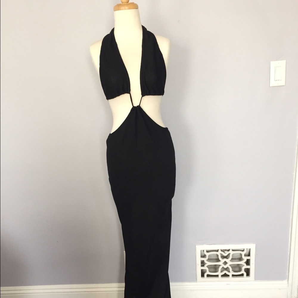 Sexy St.John knit black dress