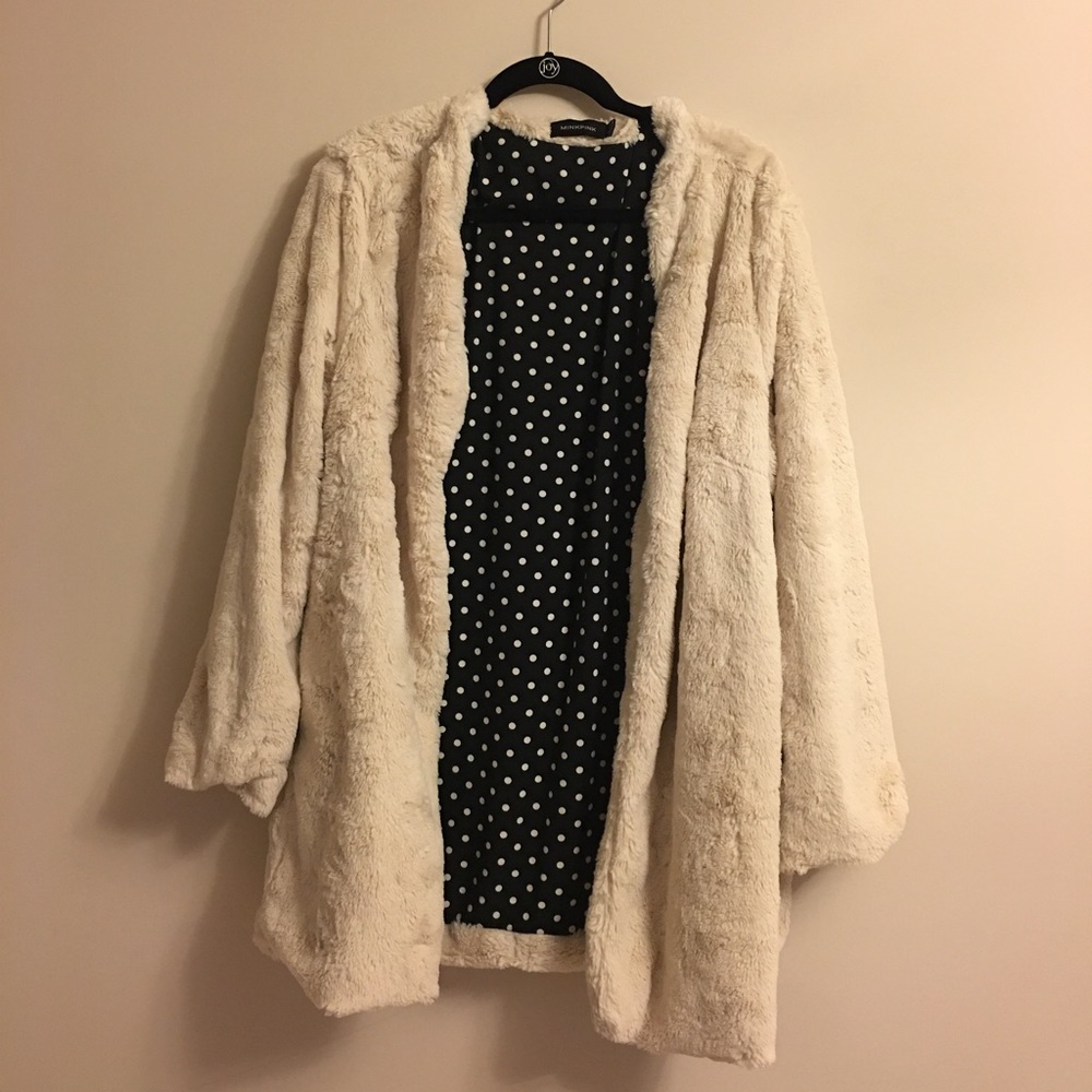 MINKPINK Faux Fur Coat