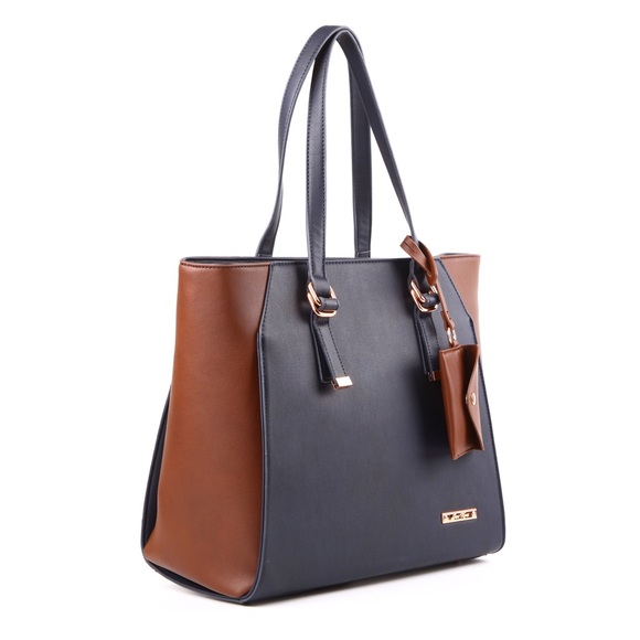 Carrie Tote Brown/Blue - Picture 2 of 3