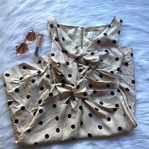KATE SPADE DECO DOT SILK DRESS