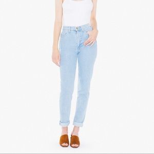 American Apparel High Waist Boyfriend Jeans