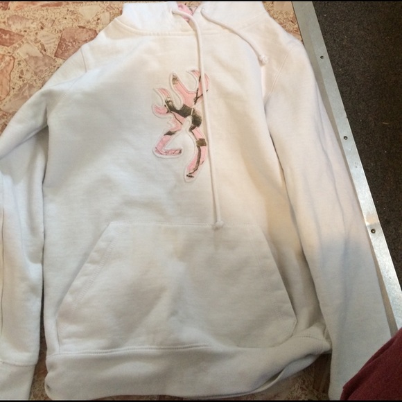 Browning pink and white hoodie - Picture 2 of 3