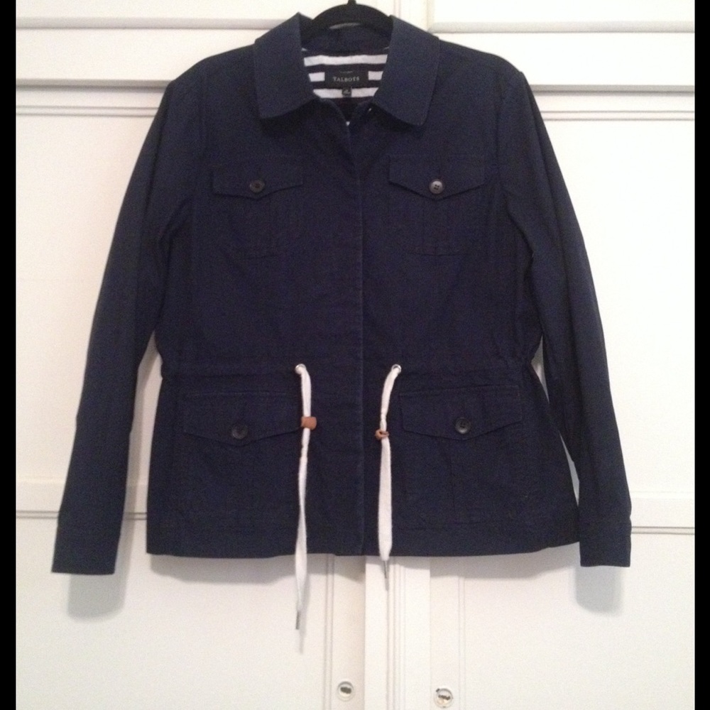 TALBOTS drawstring jacket