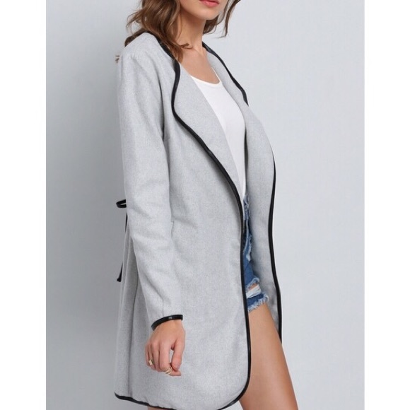 Grey Long Sleeve Jacket - Picture 2 of 3