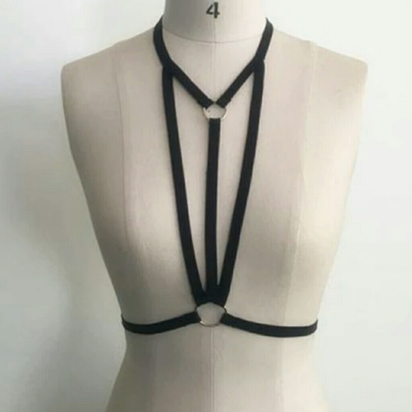 💋 Caged Harnessed Bra - Picture 3 of 4