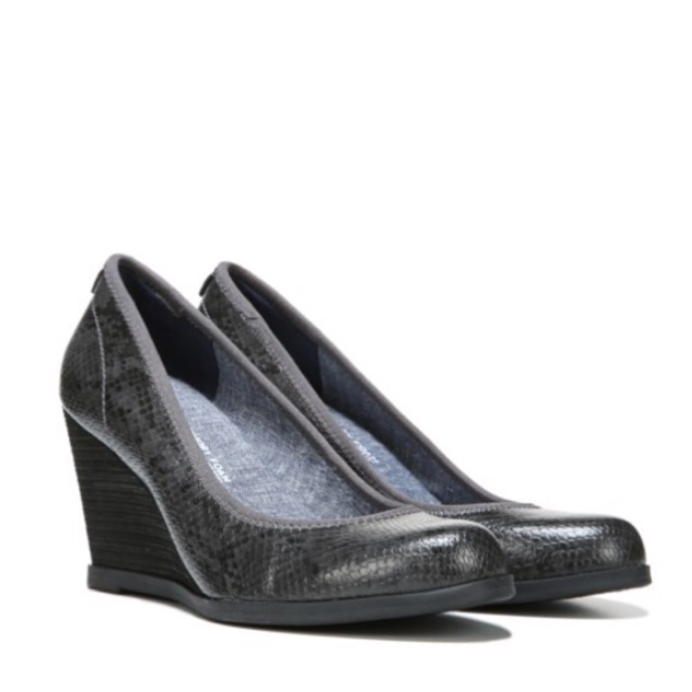 Dr Scholl's Penelope Snake Wedge Shoes