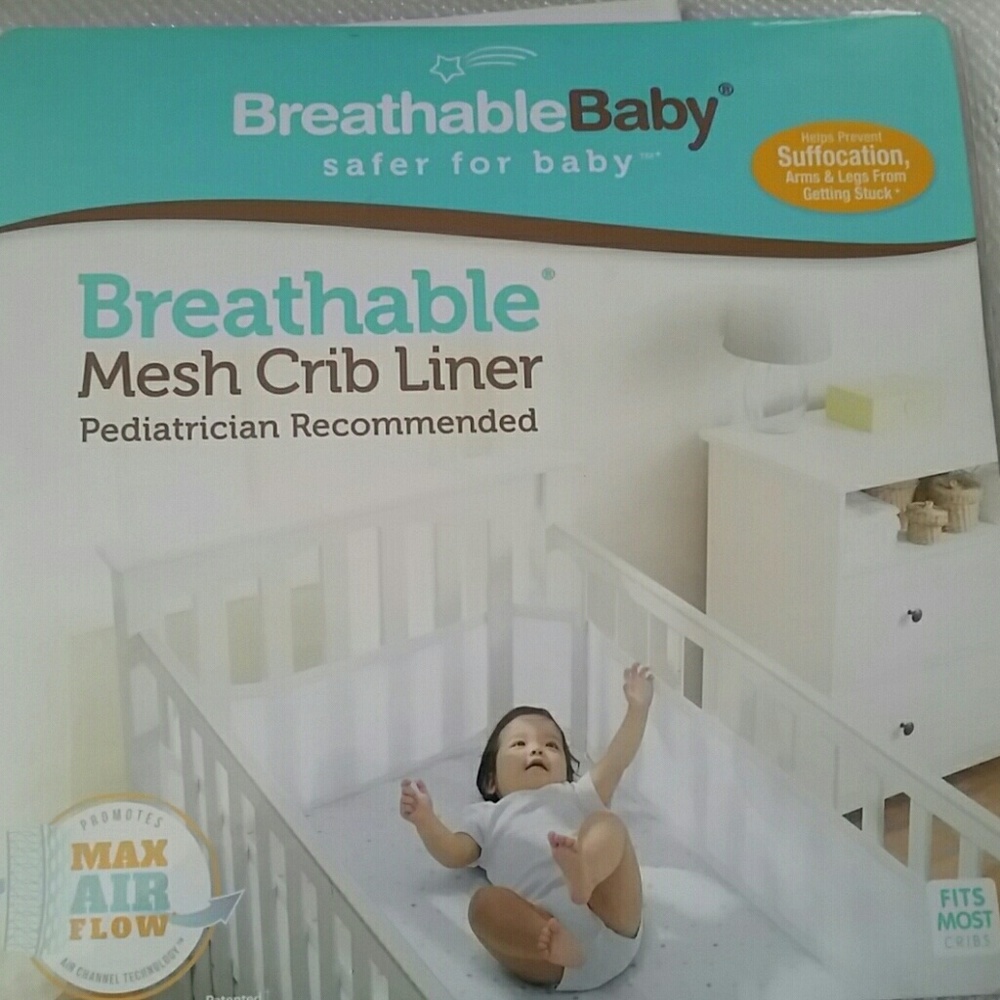 BREATHABLE MESH CRIB LINER