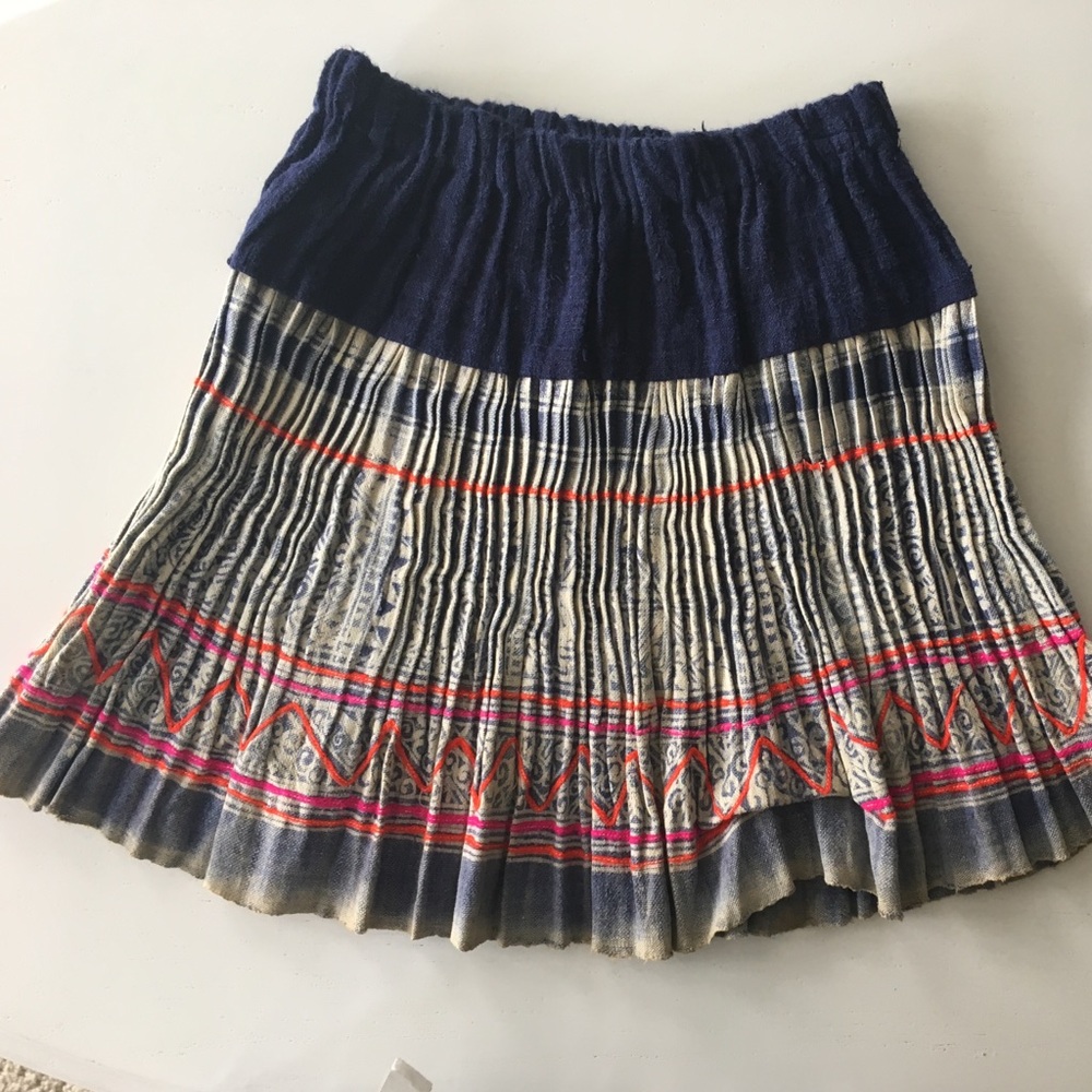 Handmade skirt with multiple colors