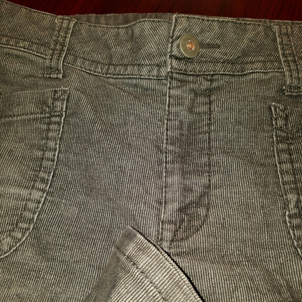 Black corduroy jeans.  Very nice.