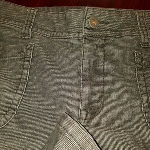 Black corduroy jeans.  Very nice.