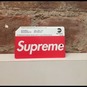 Supreme Metro Card