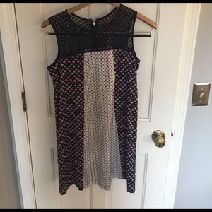 Navy & pink dress