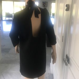 NWT Black Mini Dress Keyhole Back/Size M