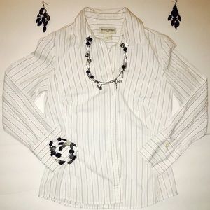 Banana Republic cotton button striped shirt