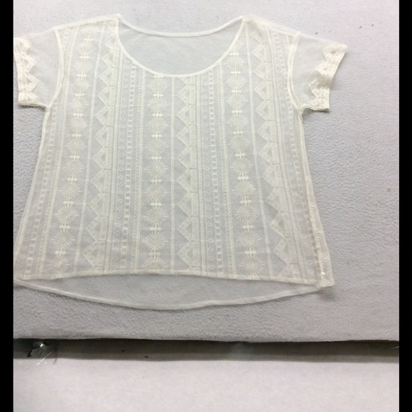 Urban Outfitters White Embroidered Tool Boho Shirt - Picture 4 of 4