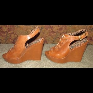 Jessica Simpson Buckle Up Wedges