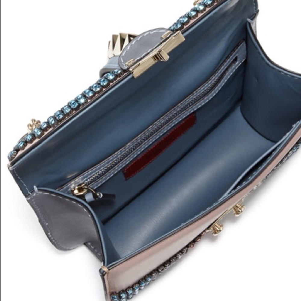 SOLD ✅ Valentino Glitter Small Lock Shoulder Bag - Picture 6 of 8