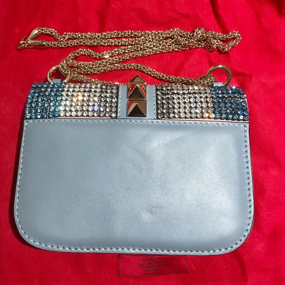 SOLD ✅ Valentino Glitter Small Lock Shoulder Bag - Picture 8 of 8