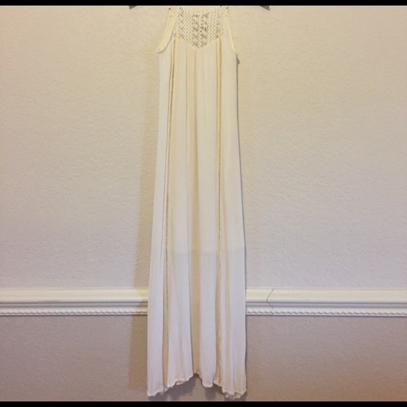 Mossimo Supply Co. Dresses & Skirts - Cream Halter Maxi Dress