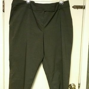 Lane Bryant Olive Green Crop Pants Size 26