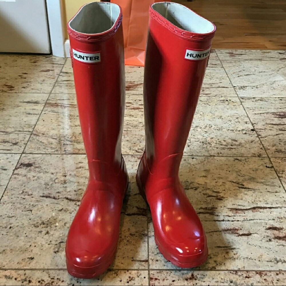 Red Hunter Boots