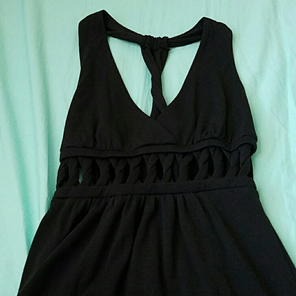 Black tank top