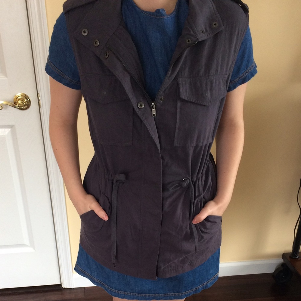 Forever 21 Blue Utility Vest