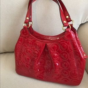 Coach Red Patent Mini Handbag