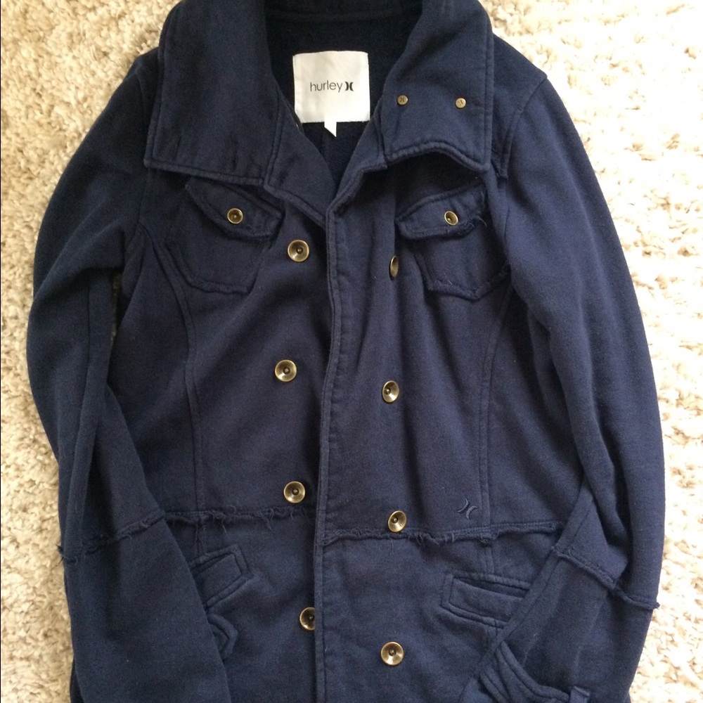 Hurley Navy Long Jacket