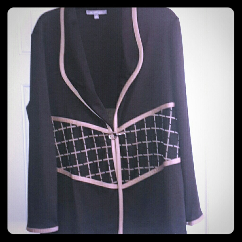 NY collection black and tan blazer/jacket
