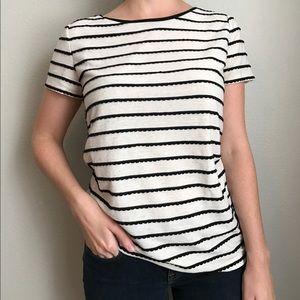 Ann Taylor LOFT Scalloped Tee
