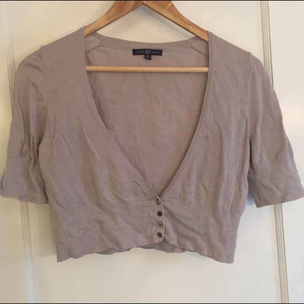 Gap crop cardigan