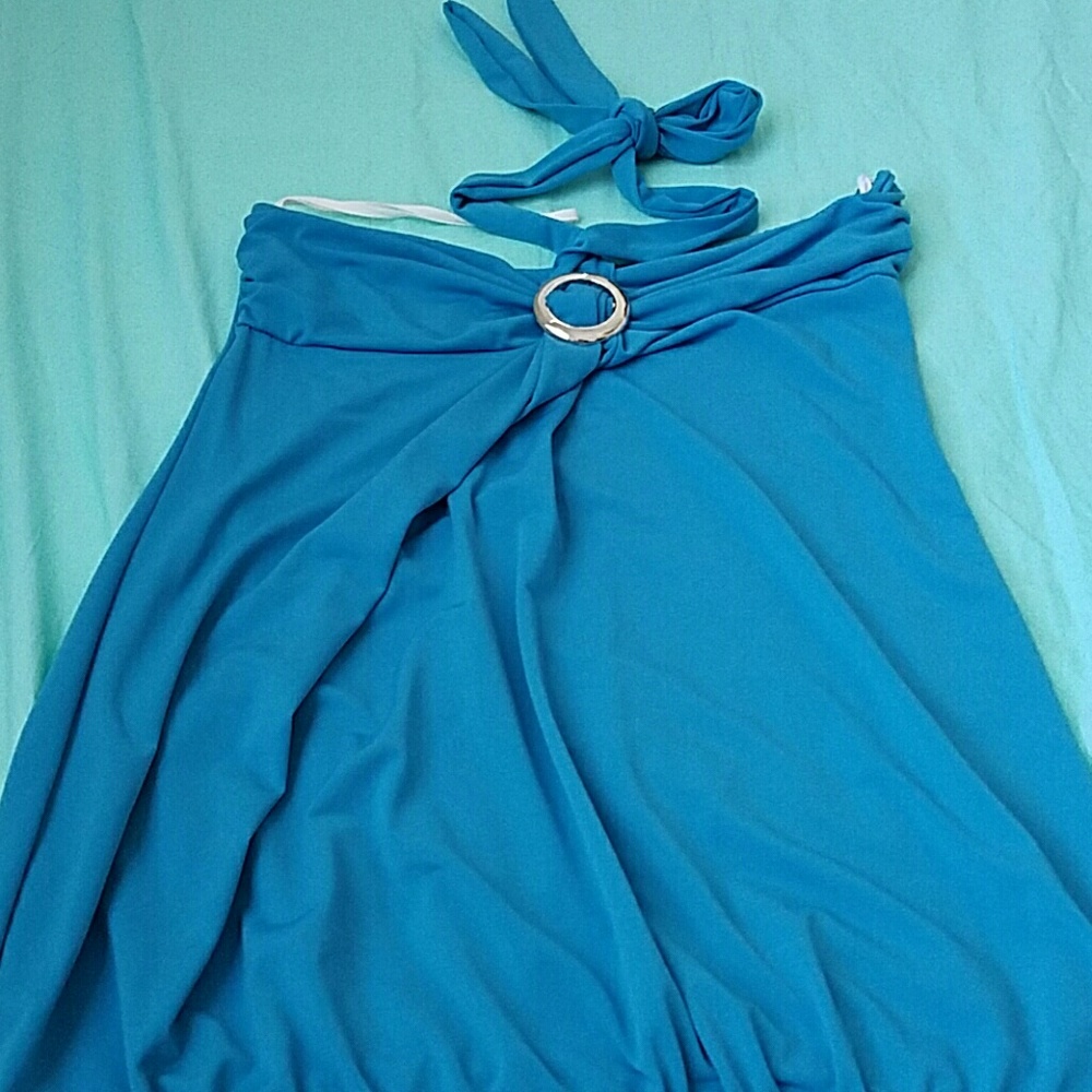 Blue tunic top