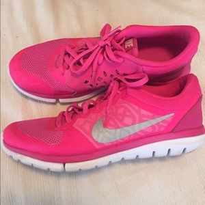 Worn Once Adorable Hot Pink Nike Shoes