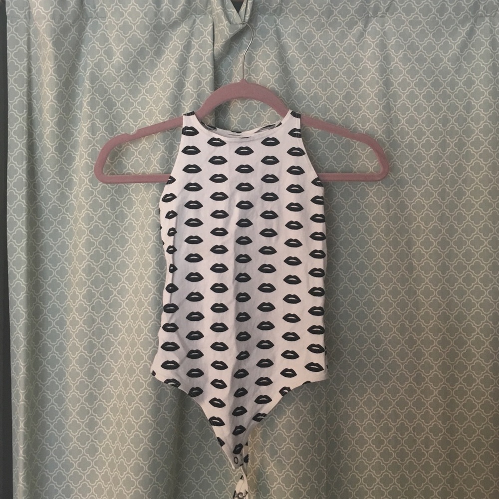 American Apparel Lips Body Suit