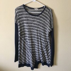 Striped Asymmetrical Knit Top ❣️